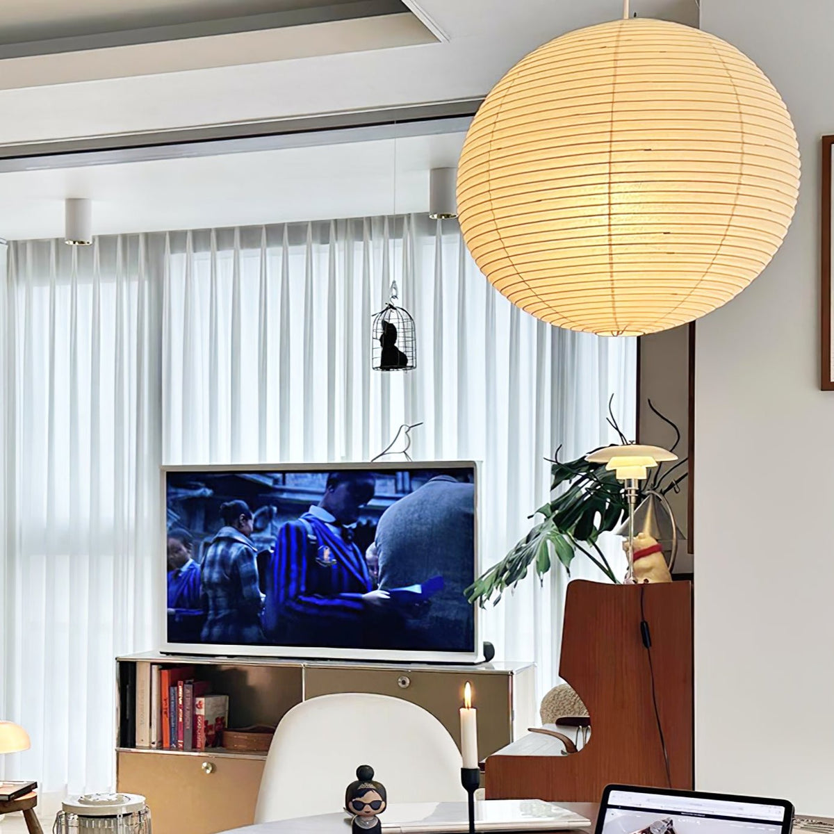 Orb Paper Pendant Light