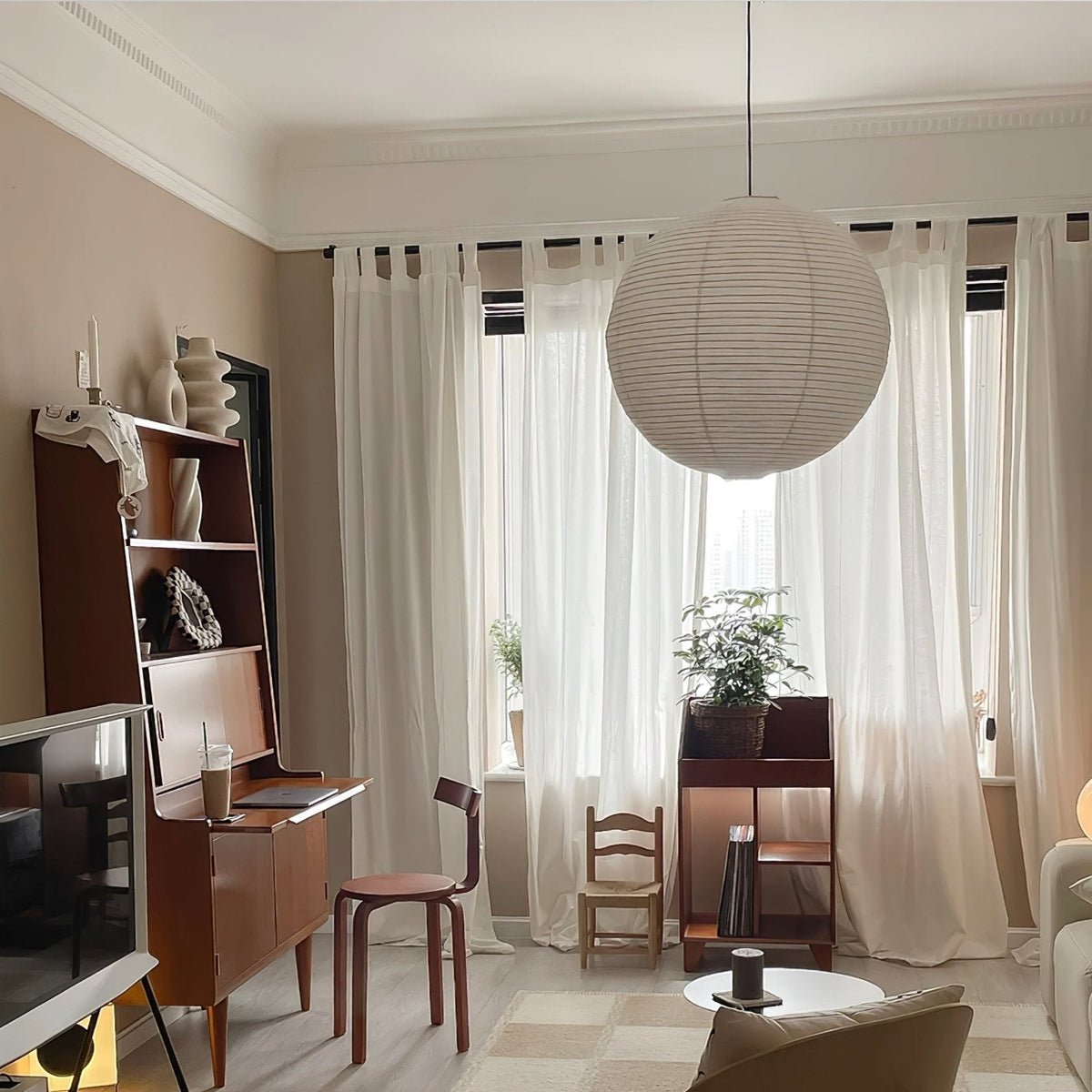 Orb Paper Pendant Light
