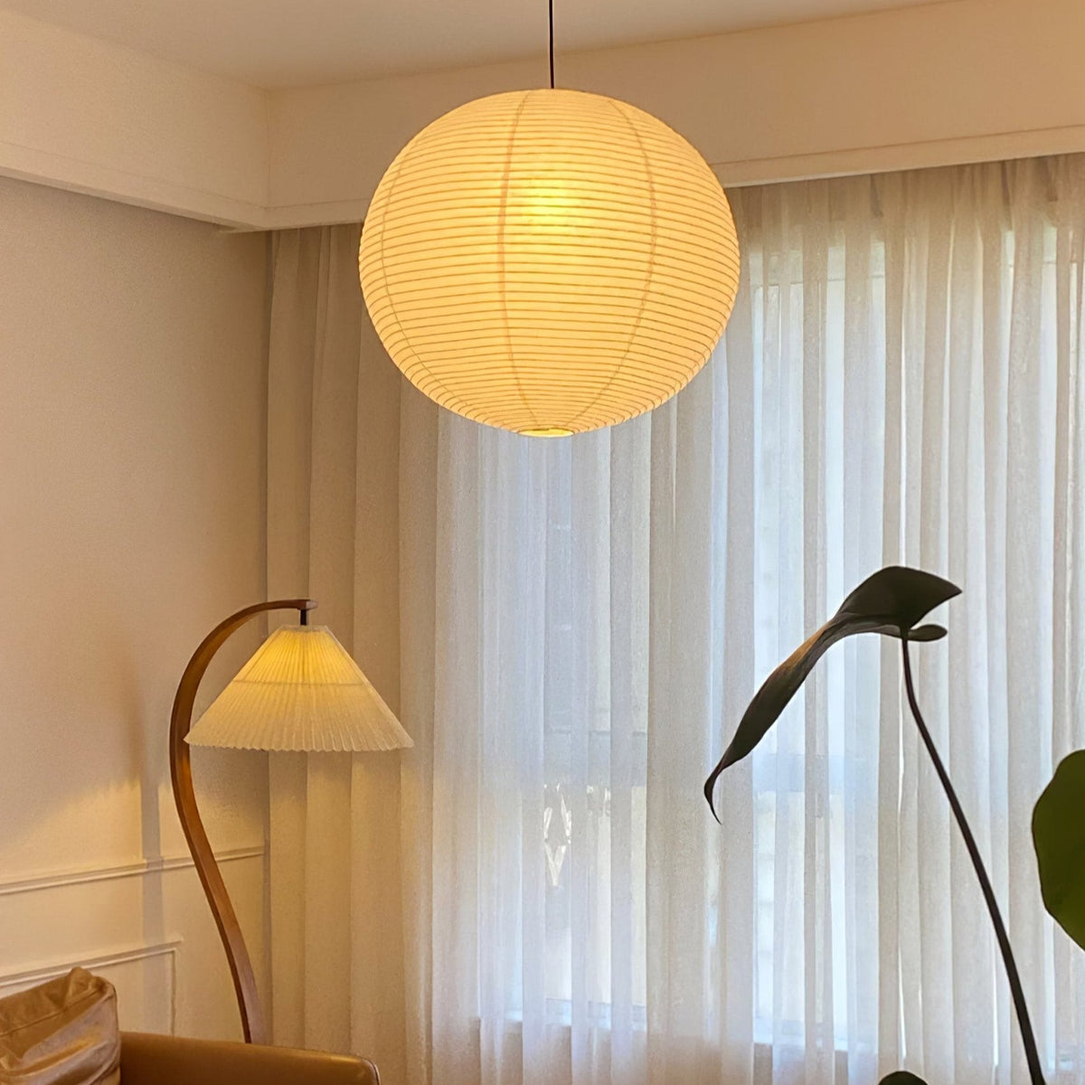 Orb Paper Pendant Light