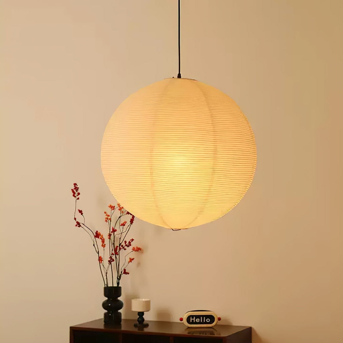 Orb Paper Pendant Light
